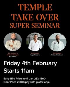 Temple Takeover Super Seminar
